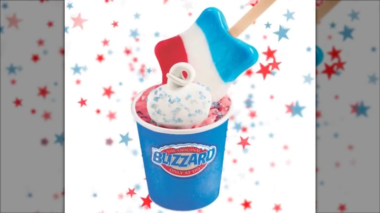 Star spangled Blizzard with stars in the background