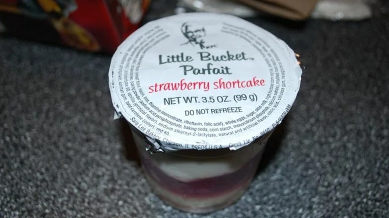 KFC Little Bucket Parfait strawberry shortcake flavor