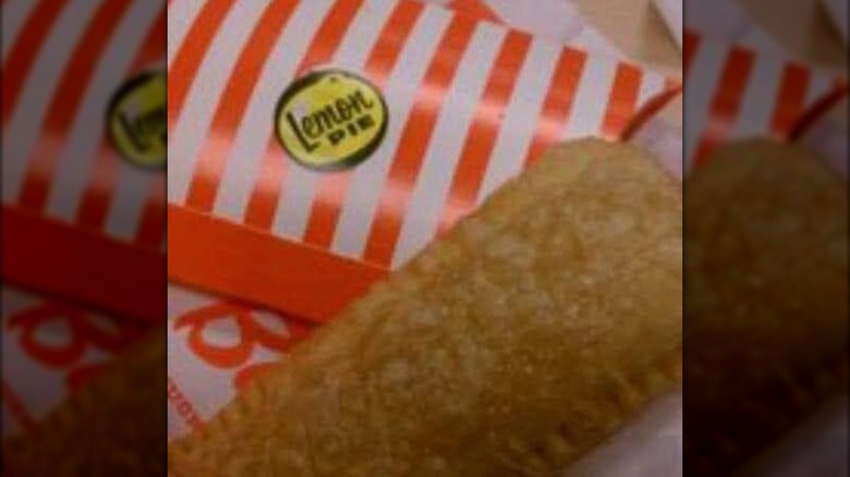 Whataburger Lemon pie with packaging