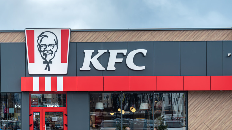 KFC sign on storefront