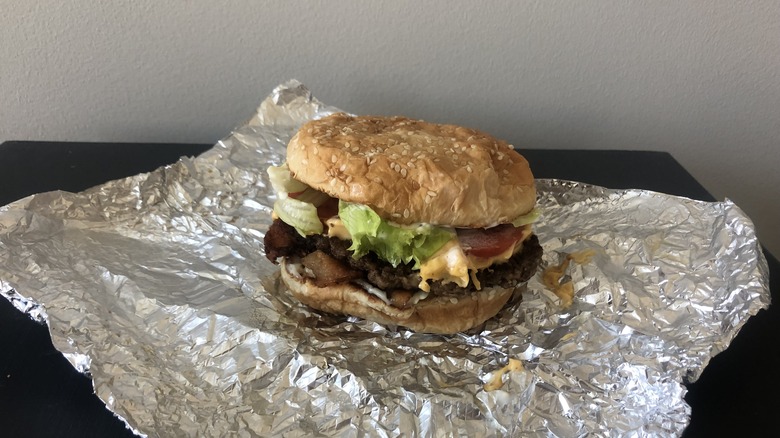 Five Guys little bacon cheeseburger