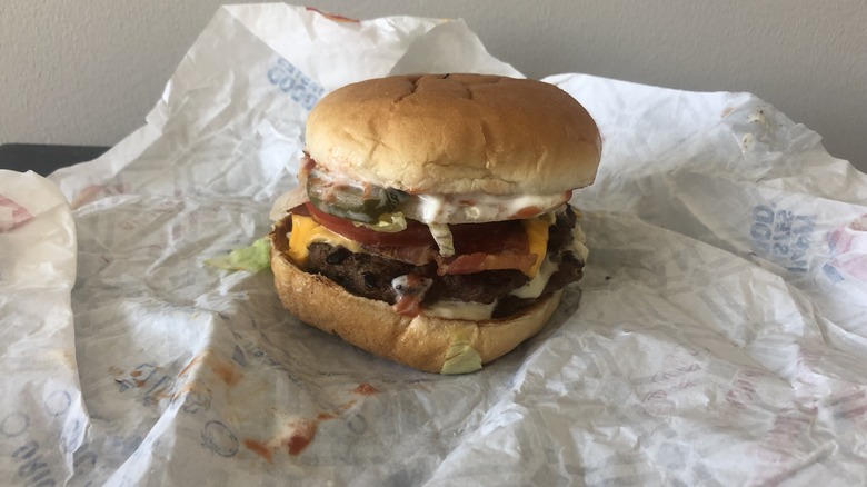 Dairy Queen bacon cheese deluxe Signature Stackburger