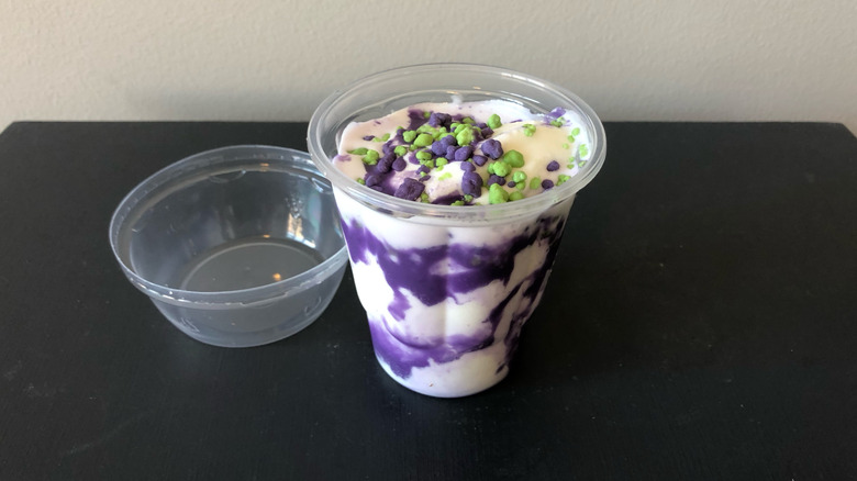 Burger King purple and green Franken Candy Sundae.