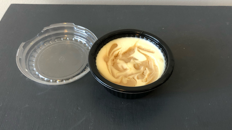 Popeyes caramel apple cheesecake cup.