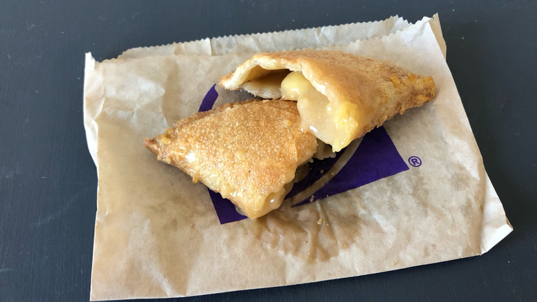 Taco Bell caramel apple empanada.