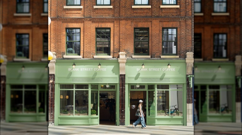 The exterior of a Blank Street location in Shoreditch