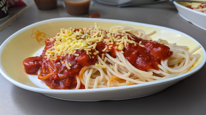 close up of Jolly Spaghetti