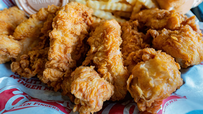 Close up of Raising Cane's chicken