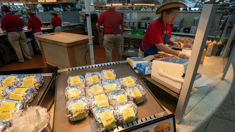 Wrapped sandwiches at Buc-ee's