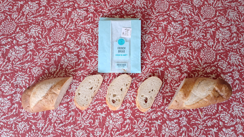 sliced loaf on table