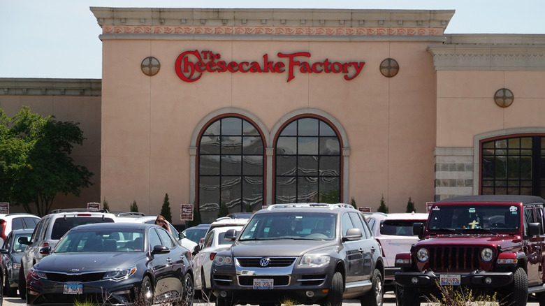 Exterior view of a Cheesecake Factory restaurant