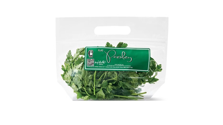 Bag of fresh parsley