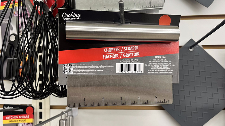 A packaged chopper and scraper tool at Dollar Tree