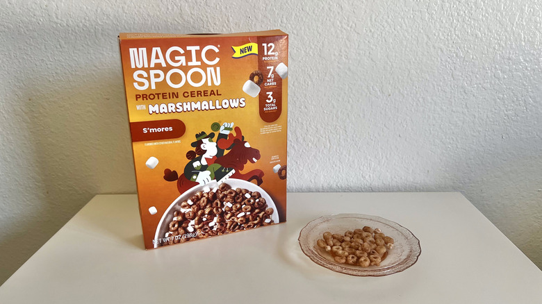 S'mores Marshmallow Magic Spoon cereal on a plate