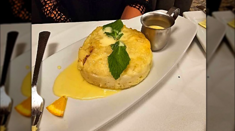 The White Chocolate Bread Pudding at Ruth's Chris Steak House