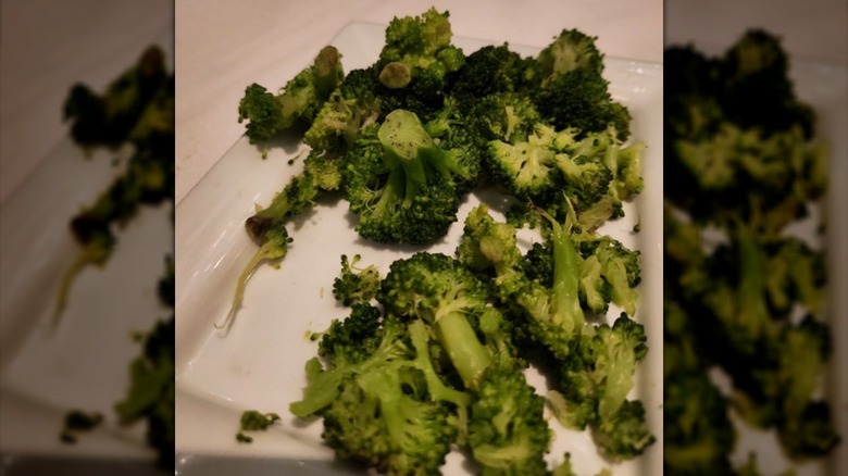 The steamed broccoli dish at Ruth's Chris Steak House
