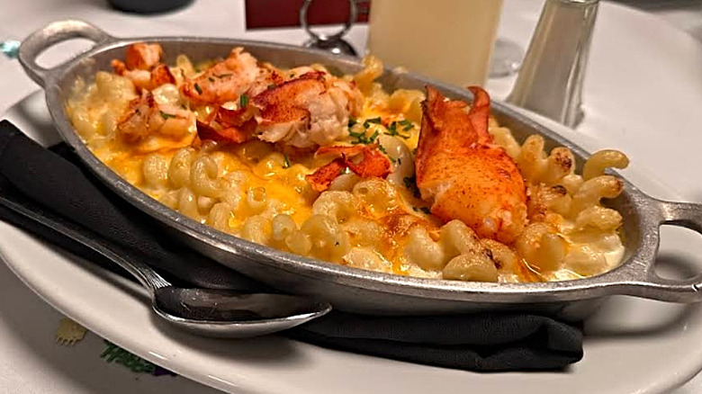 The lobster mac and cheese at Ruth's Chris Steak House