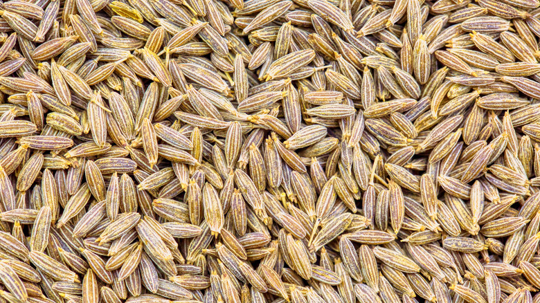 Cumin seeds background