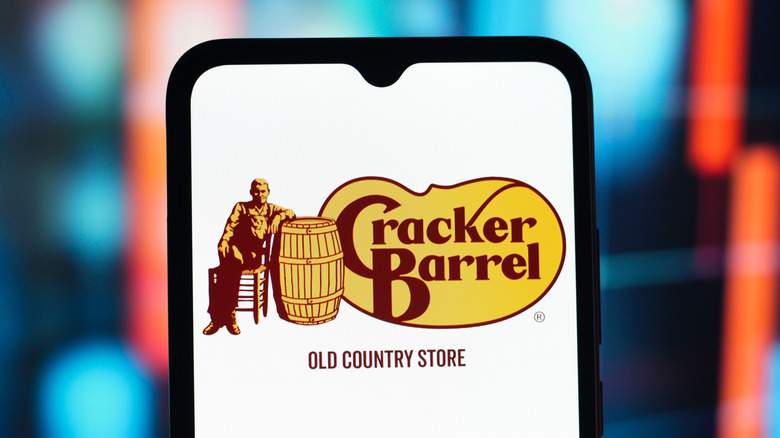The Cracker Barrel app on a smart phone