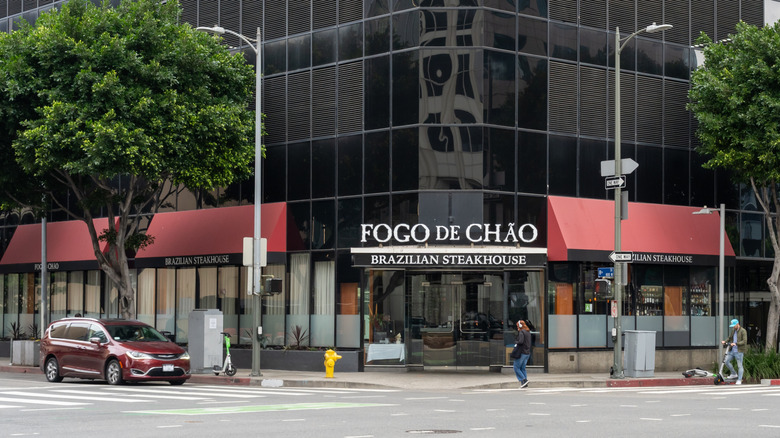 Exterior shot of Fogo de Chao Brazilian Steakhouse location in LA