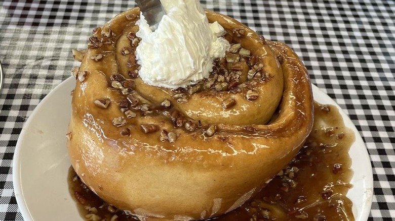 Caramel pecan roll from Jimmy's Down the Street.