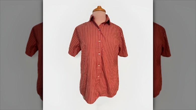 Dairy Queen's red and yellow striped button down uniform