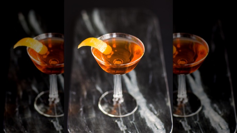 bamboo cocktail on a bar