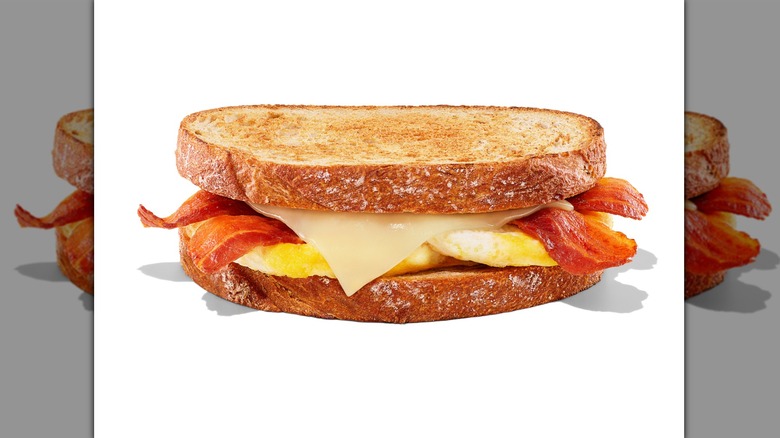 Sourdough breakfast sandwich from Dunkin'