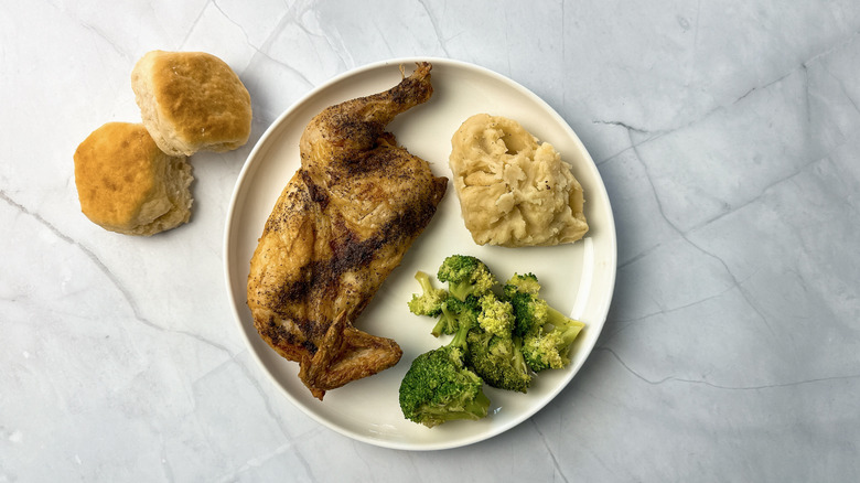 Cracker Barrel herb roasted chicken