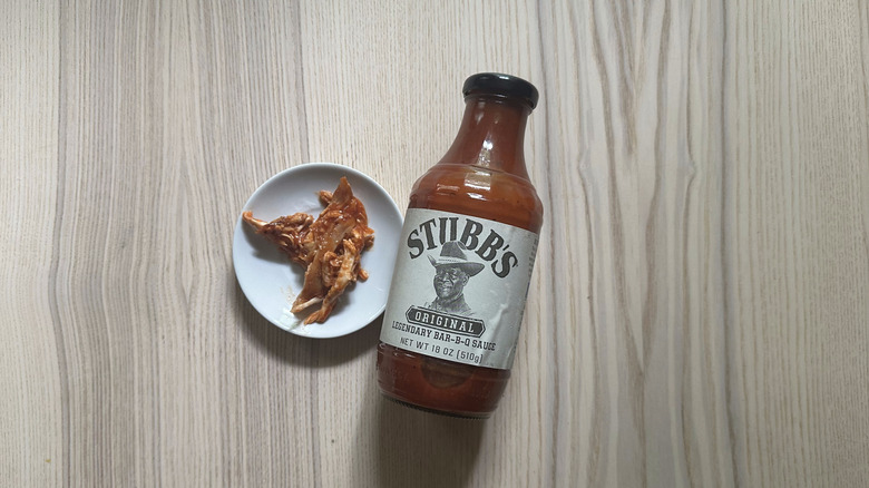 Stubb's Original bbq sauce on table