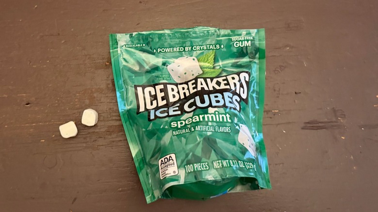 Bag of Ice Breakers ice cubes gum
