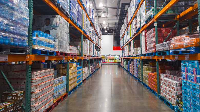 Interior of a Sam's Club store