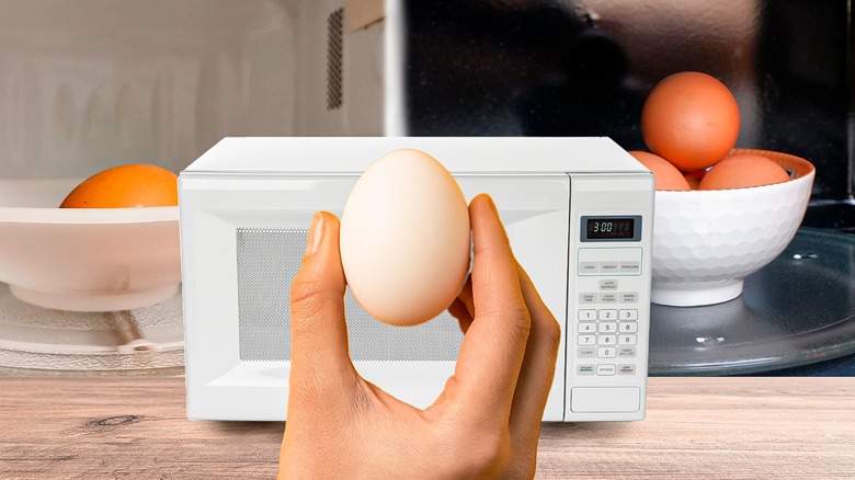4 Egg Microwave Egg Poacher Set, Clear