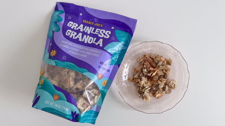 Grainless Granola from Trader Joe's next to small bowl of granola