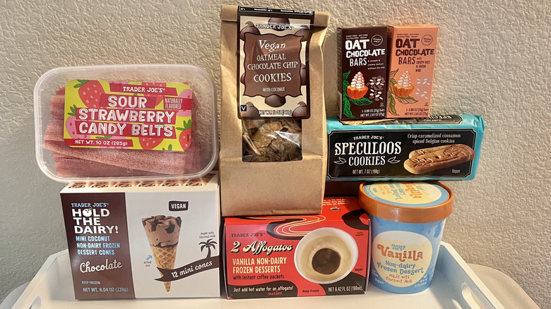 Different vegan desserts from Trader Joe's