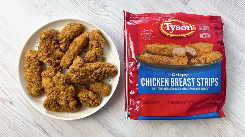 Tyson crispy chicken breast strips