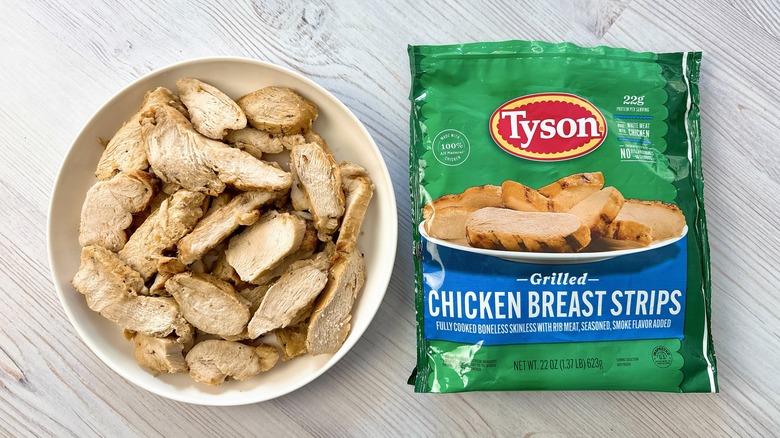 Tyson grilled chicken breast strips