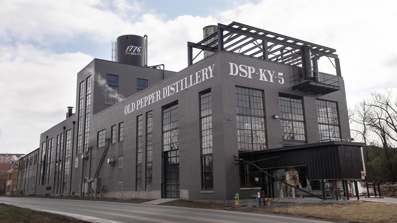 The James E. Pepper Distilling Co. distillery shown from the outside after its rennovation