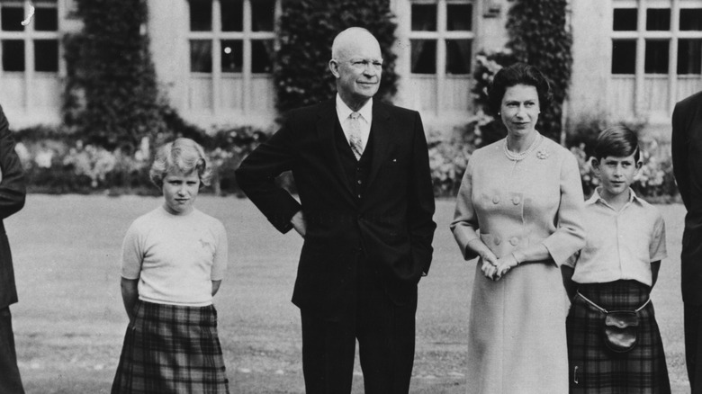 Dwight D. Eisenhower with the royal family