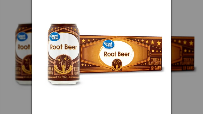 Great Value root beer packaging