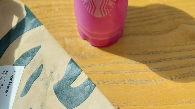 Purple Starbucks Dragon Drink in a cold cup