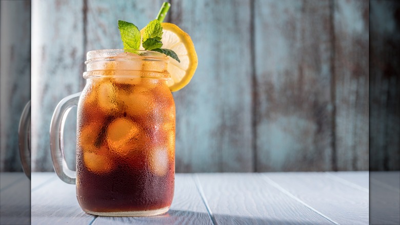 Jar of ice tea