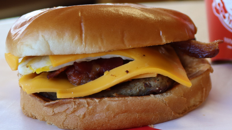 A Breakfast Baconator from Wendy's