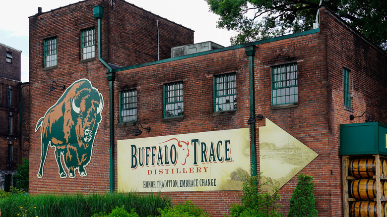 outside of the Buffalo Trace distillery