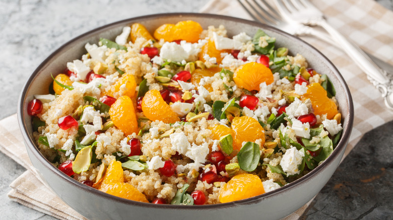 salad with orange