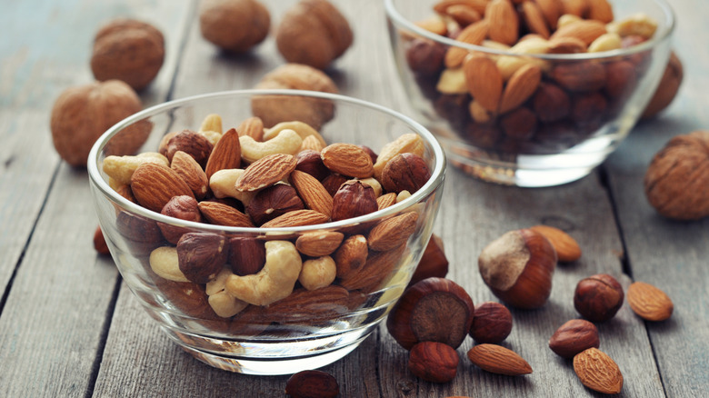 bowl of assorted nuts