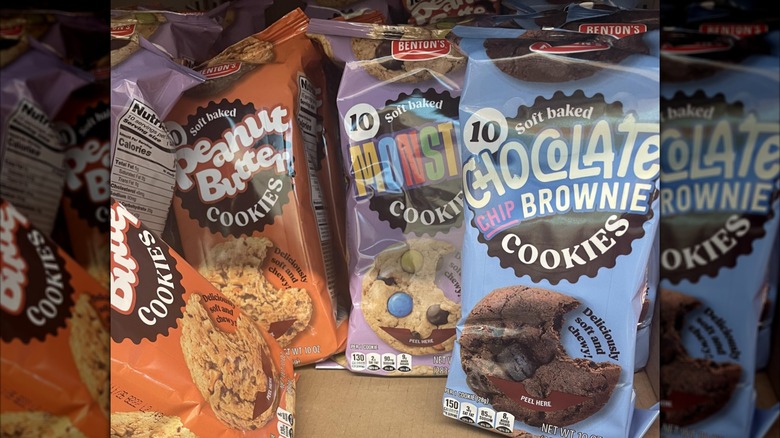 packages of soft baked cookie flavors from Aldi