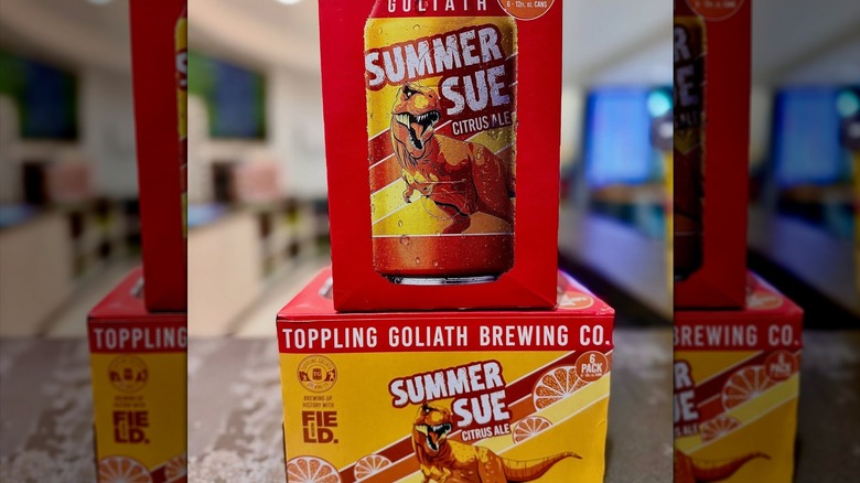 Boxes of canned Summer Sue.