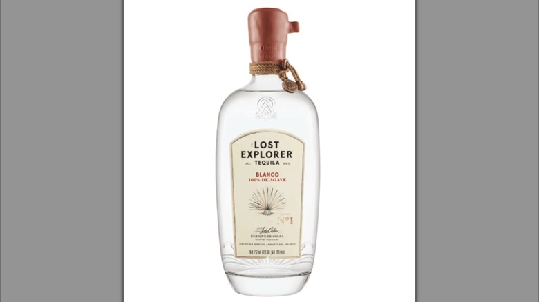 A bottle of Lost Explorer tequila