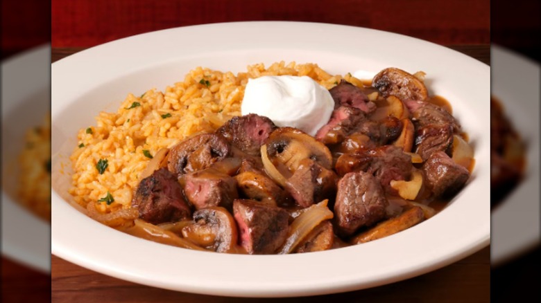 Beef Tips dish from Texas Roadhouse